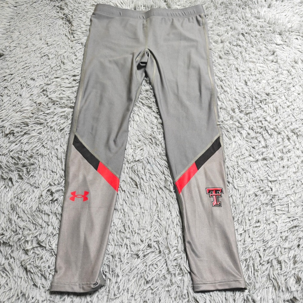 Under Armour Texas Tech Red Raiders Pants Mens XL Compression Tights Ankle Zip